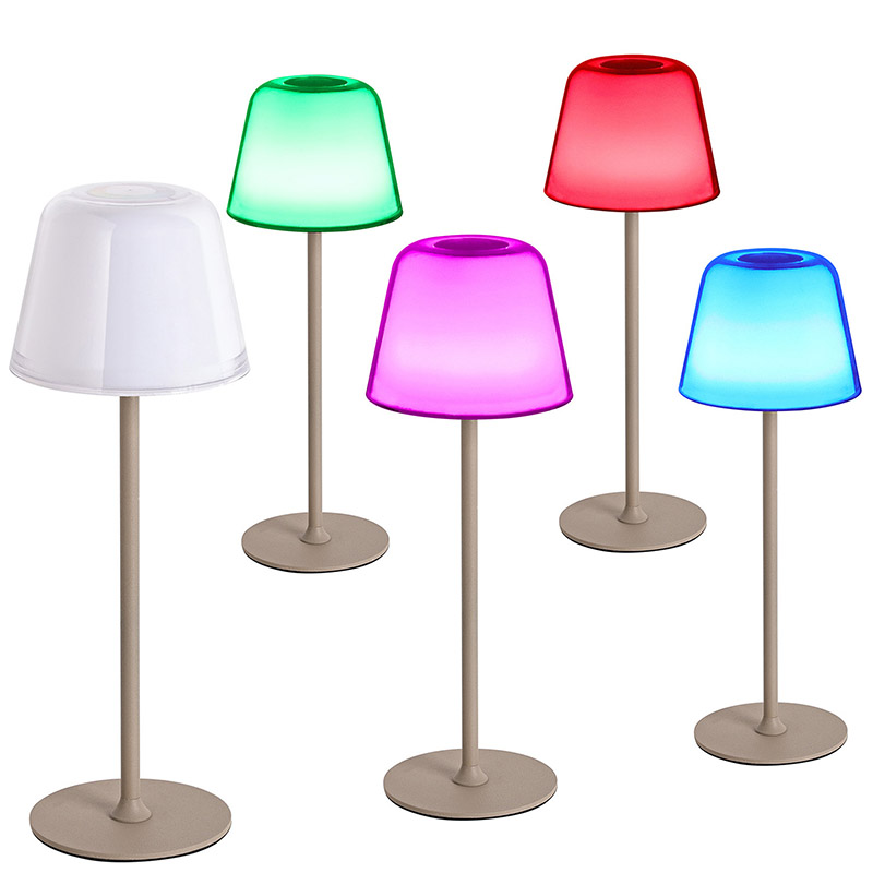 LED mahaiaren lanpara RGB onddo itzalarekin