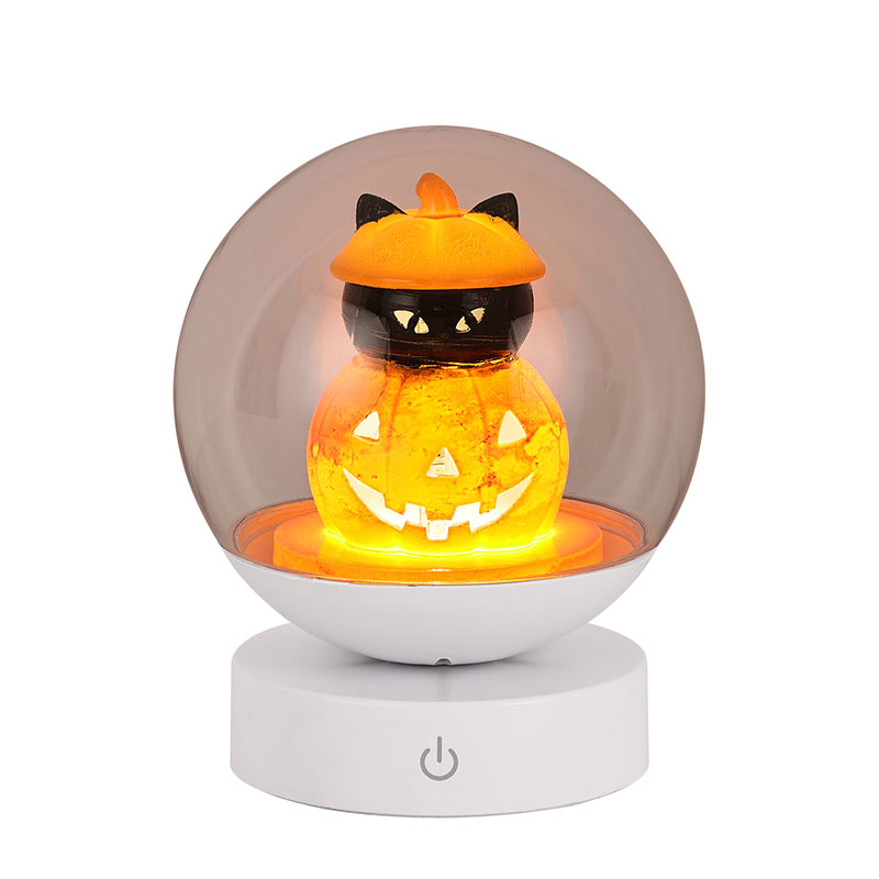 Halloween Pumpkin Night Light kargagarria kalabaza buruarekin