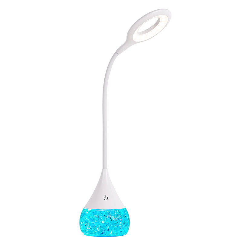 RGB ICE Liquid Base LED mahaiko lanpara, itzal erregulagarriarekin