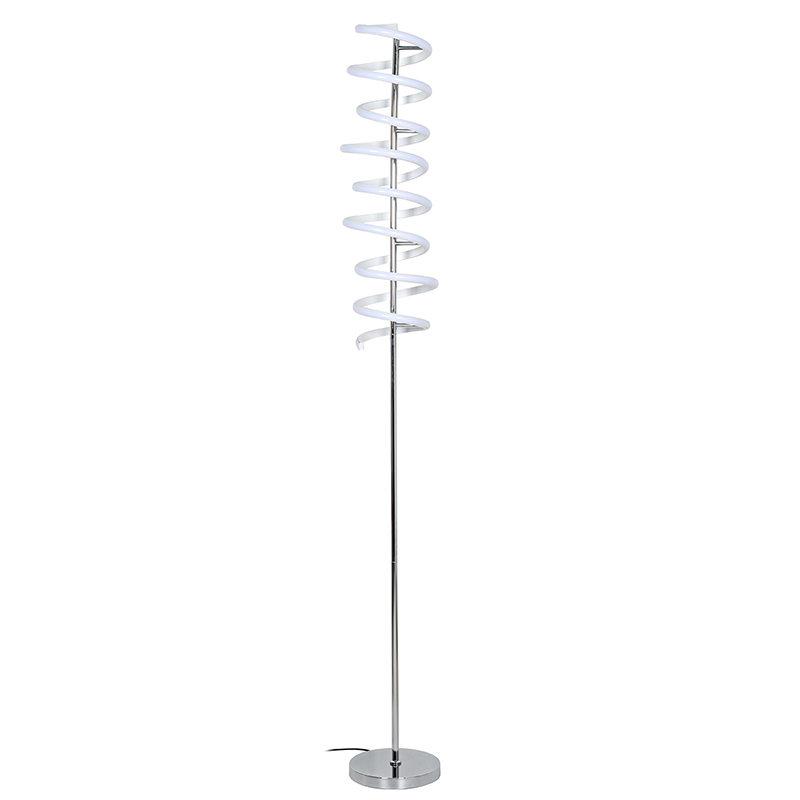 Espiral formako LED solairuko lanpara